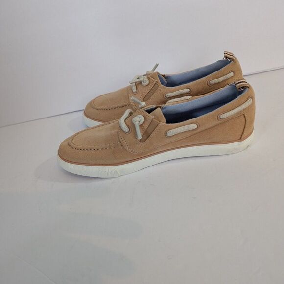 Cat & Jack Boys Reece Boat Shoes Tan Size 3 NWOT - Picture 3 of 4